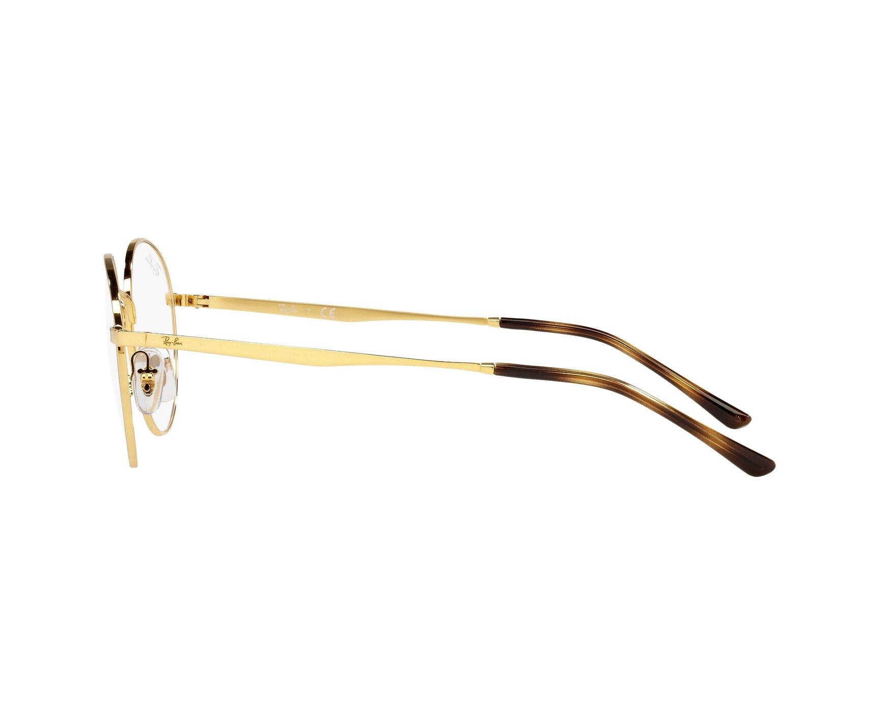 Ray-Ban RX3681V 2500 48-20 Gold  360 degree view 4