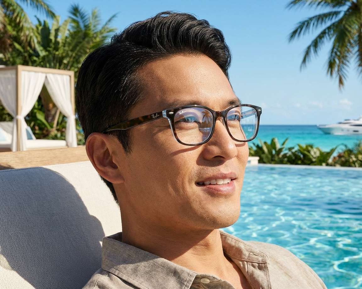 Ray-Ban RX5375 5883 51-18 Brown  360 degree view 14