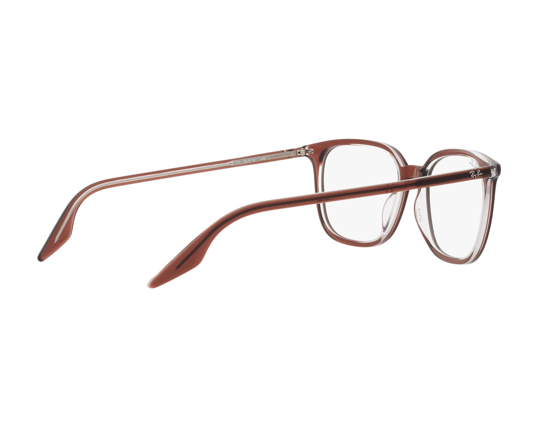 Ray-Ban RX5406 8171 52-18 Brown  360 degree view 10