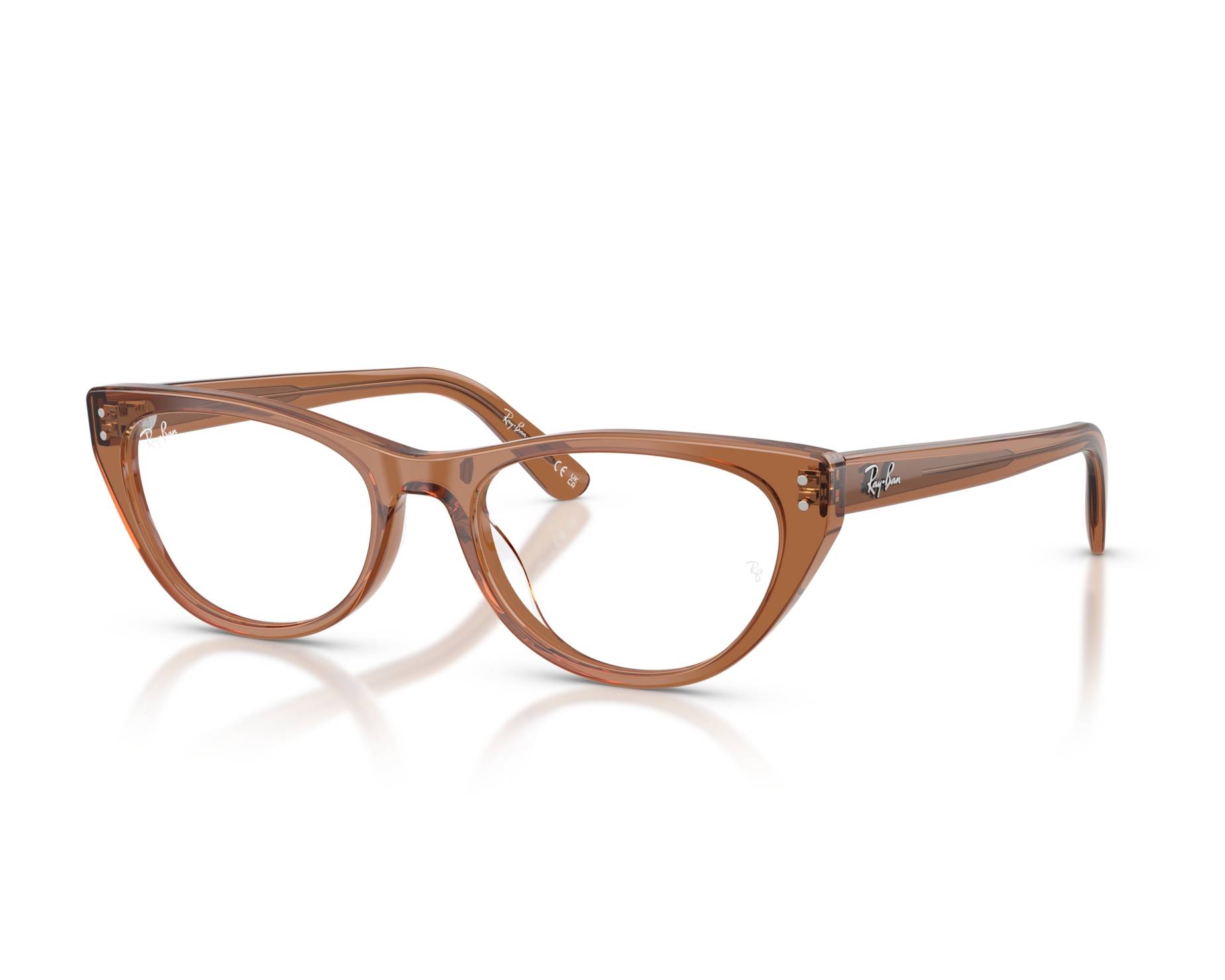 Ray-Ban RX5449D 8201 54-18 Brown  360 degree view 1