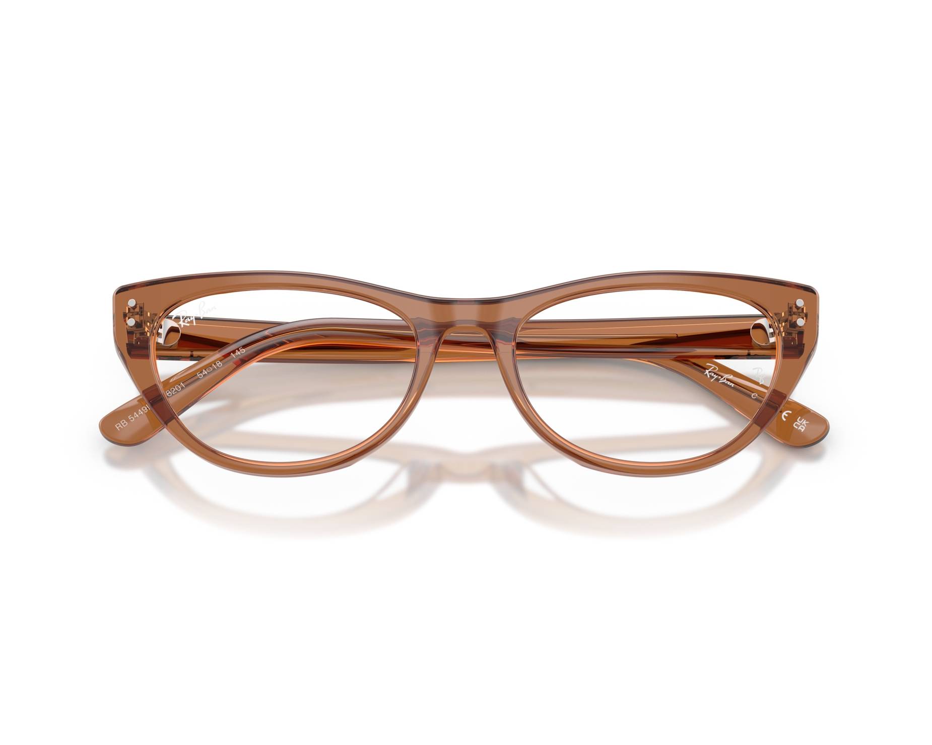 Ray-Ban RX5449D 8201 54-18 Brown  360 degree view 8