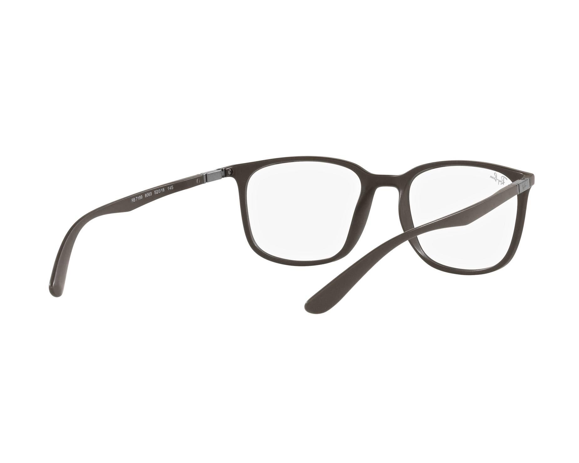 Ray-Ban RX7199 8063 52-18 Brown  360 degree view 9