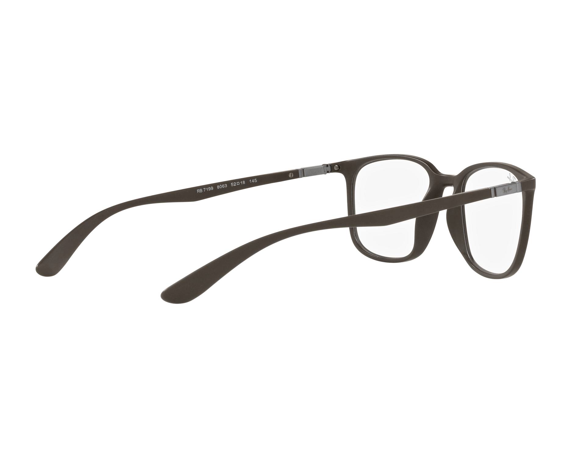 Ray-Ban RX7199 8063 52-18 Brown  360 degree view 10