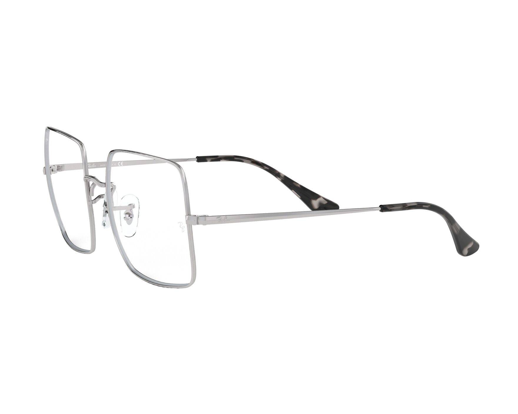 ray ban square silver