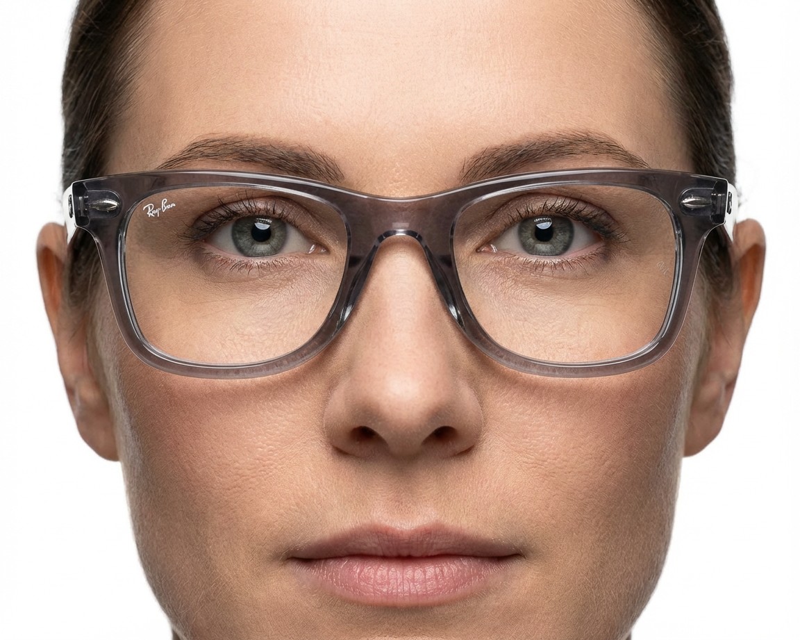 Ray-Ban RX4340V 8225 50-22 grau  360 degree view 8