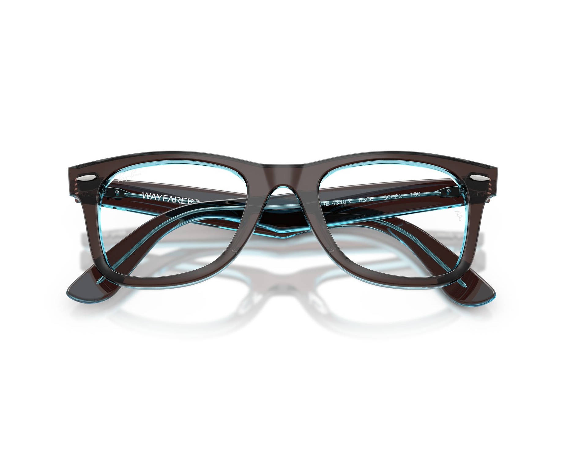 Ray-Ban RX4340V 8366 50-22 Brown  360 degree view 5