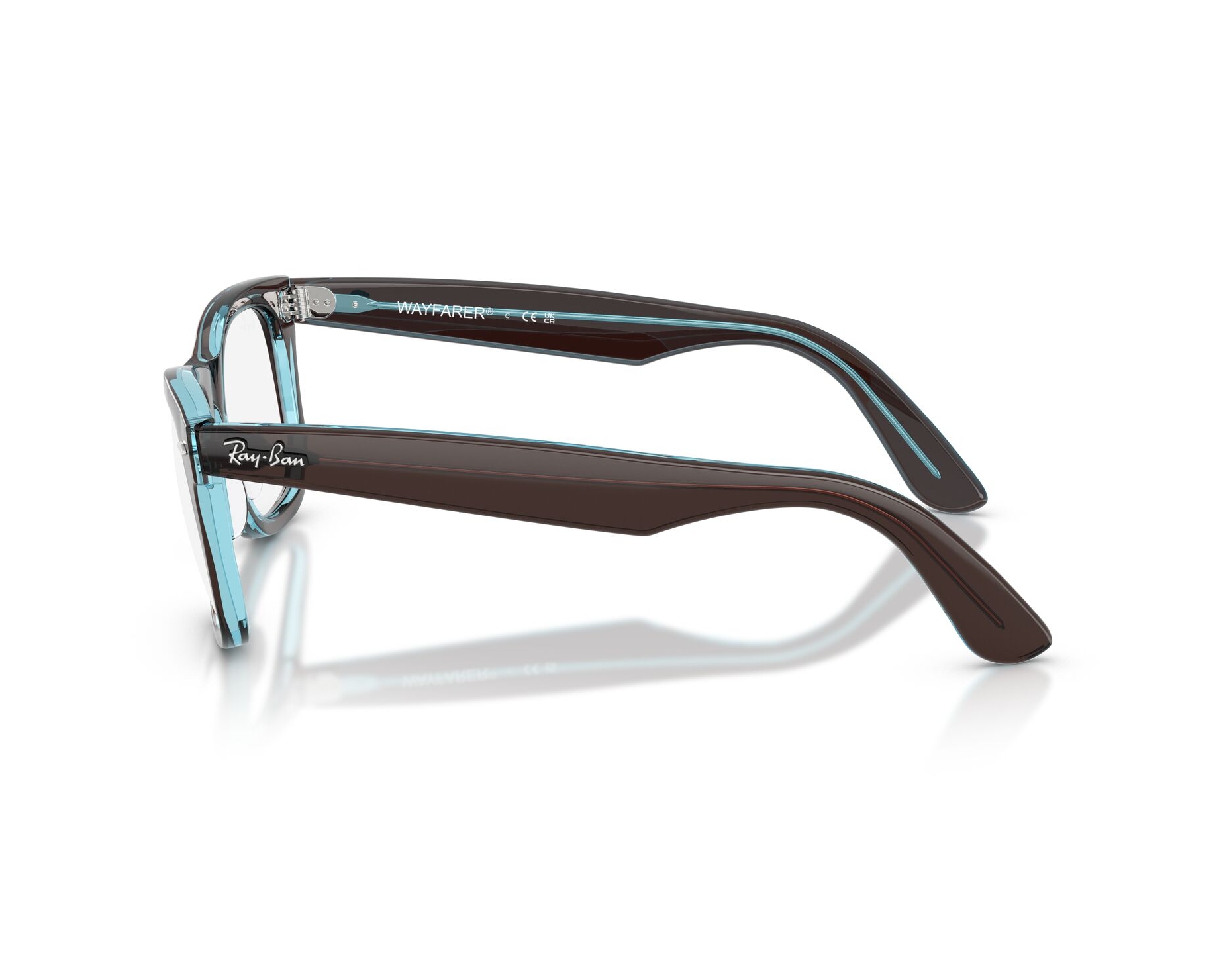 Ray-Ban RX4340V 8366 50-22 Brown  360 degree view 7