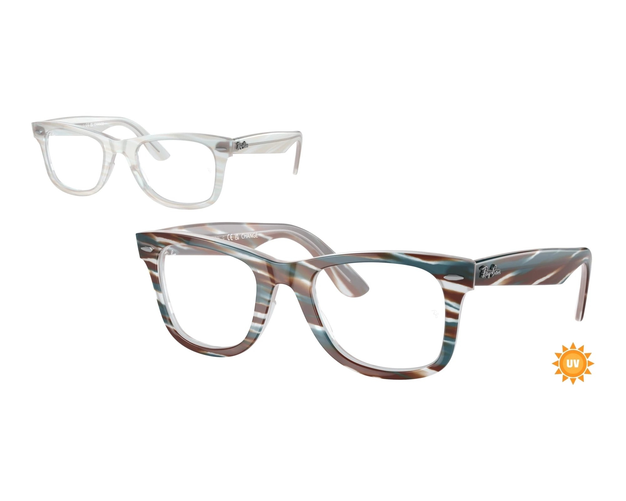 Ray-Ban RX4340V 8382 50-22 blau  front view