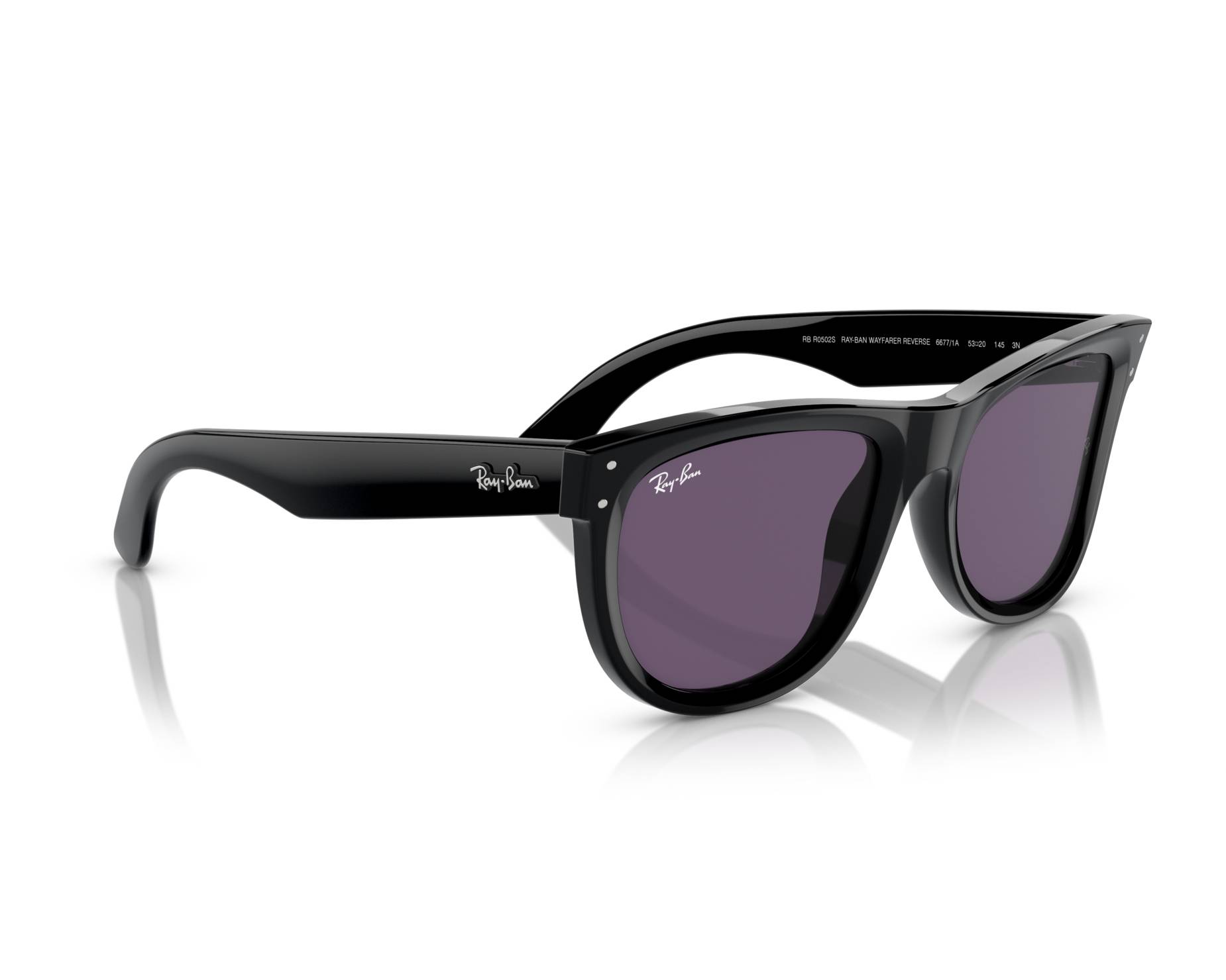 Ray-Ban RBR0502S 66771A 53-20 schwarz  360 degree view 1