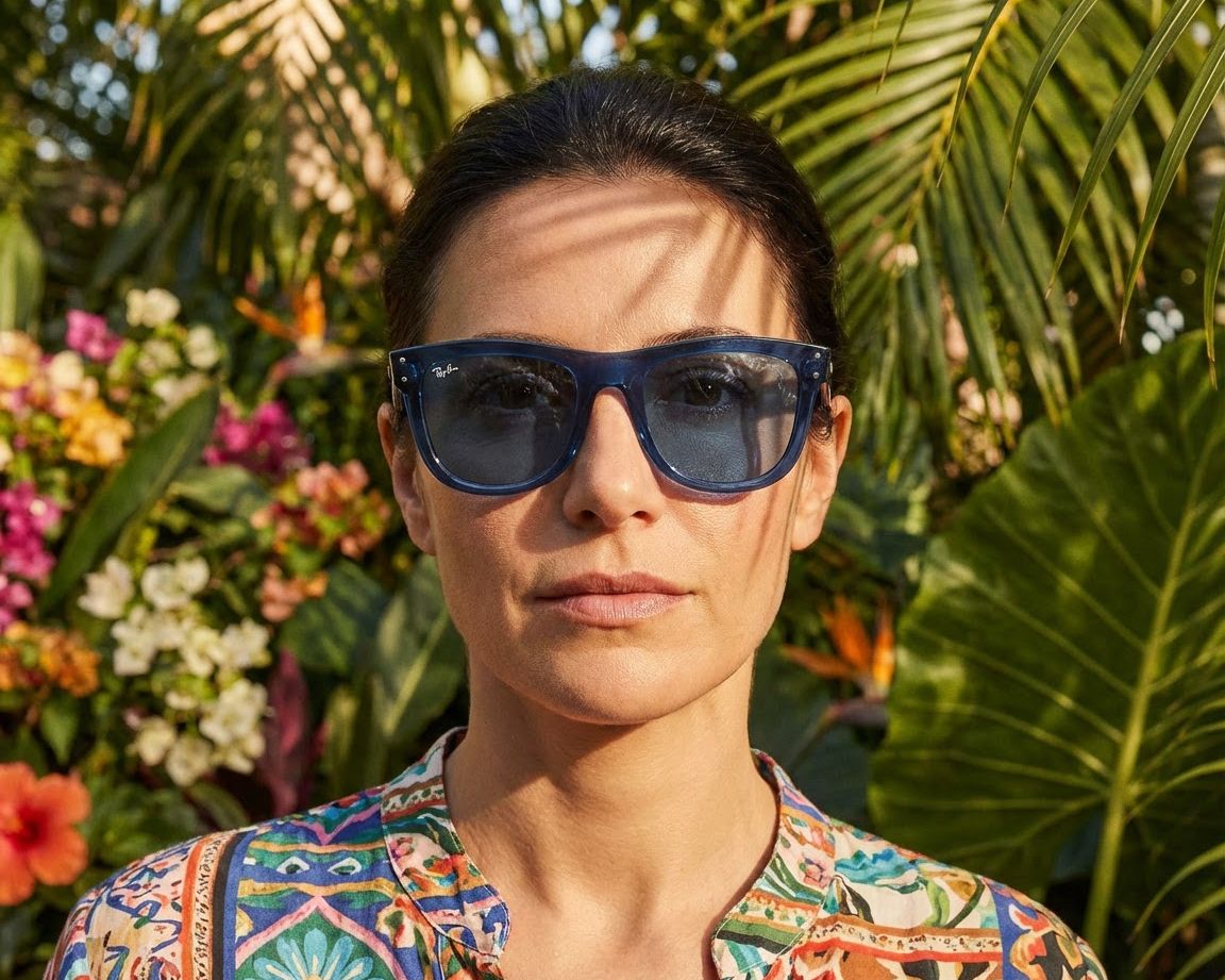 Ray-Ban RBR0502S 67083A 50-22 Blue  360 degree view 13