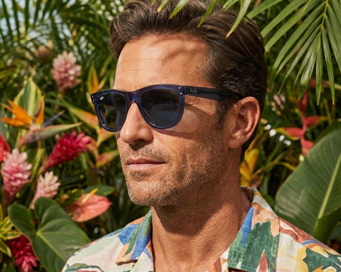 Ray-Ban RBR0502S 67083A 50-22 Blue  360 degree view 14