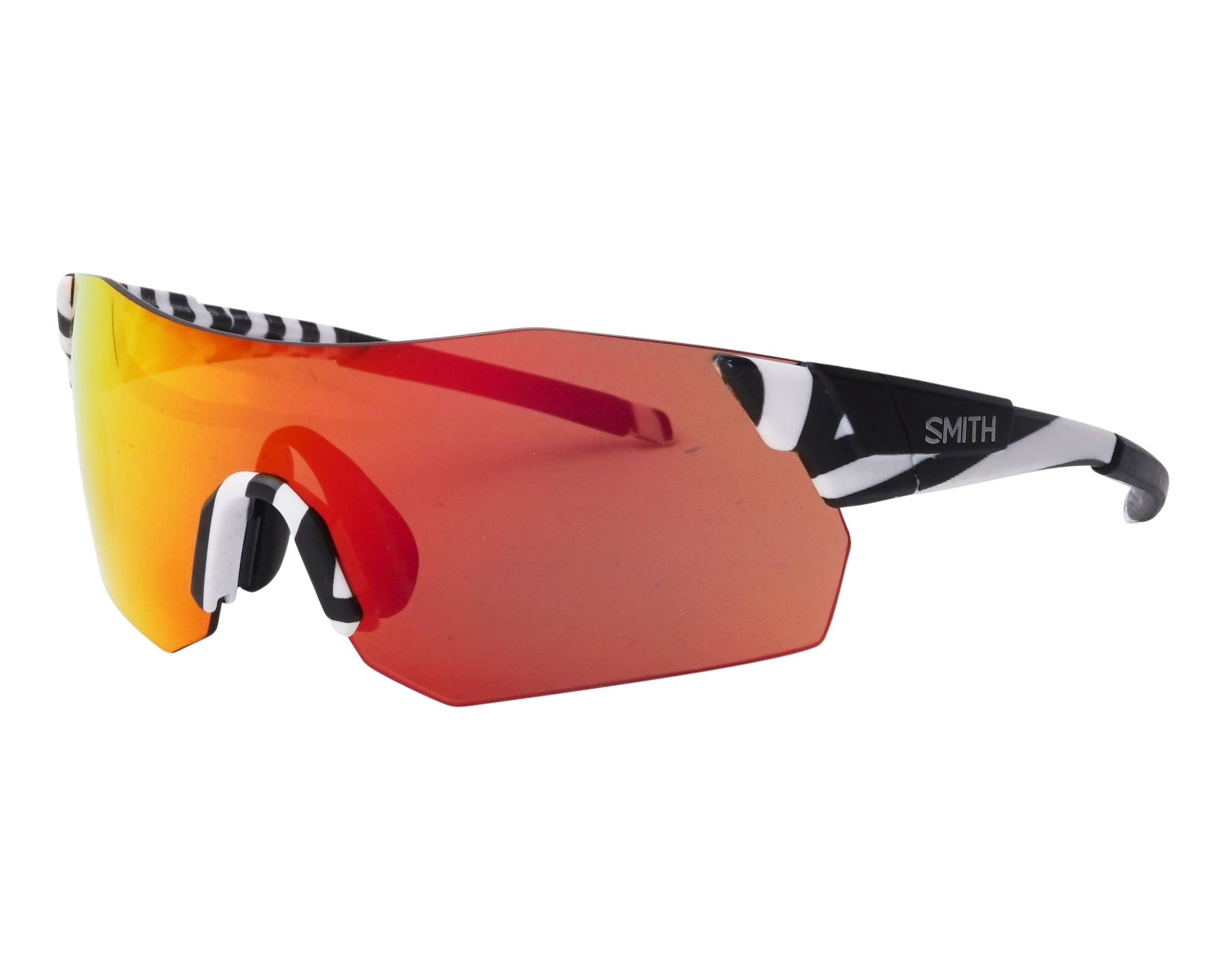 Smith Optics PIVLOCK-ARENA-MAX-N S37-WHTEBK-PTTRN - Black White 360 degree view 1