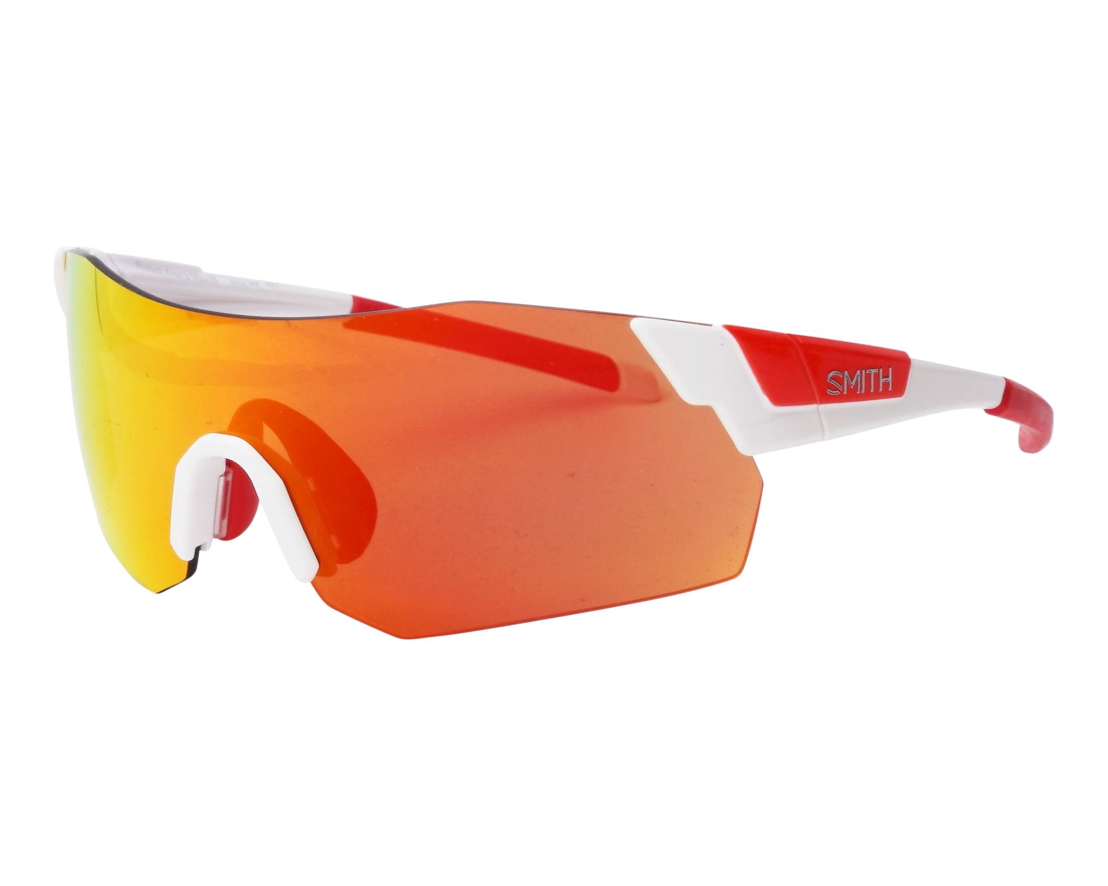 Smith Optics PIVLOCK-ARENA-MAX-N VK6-WHITE - White Red 360 degree view 1