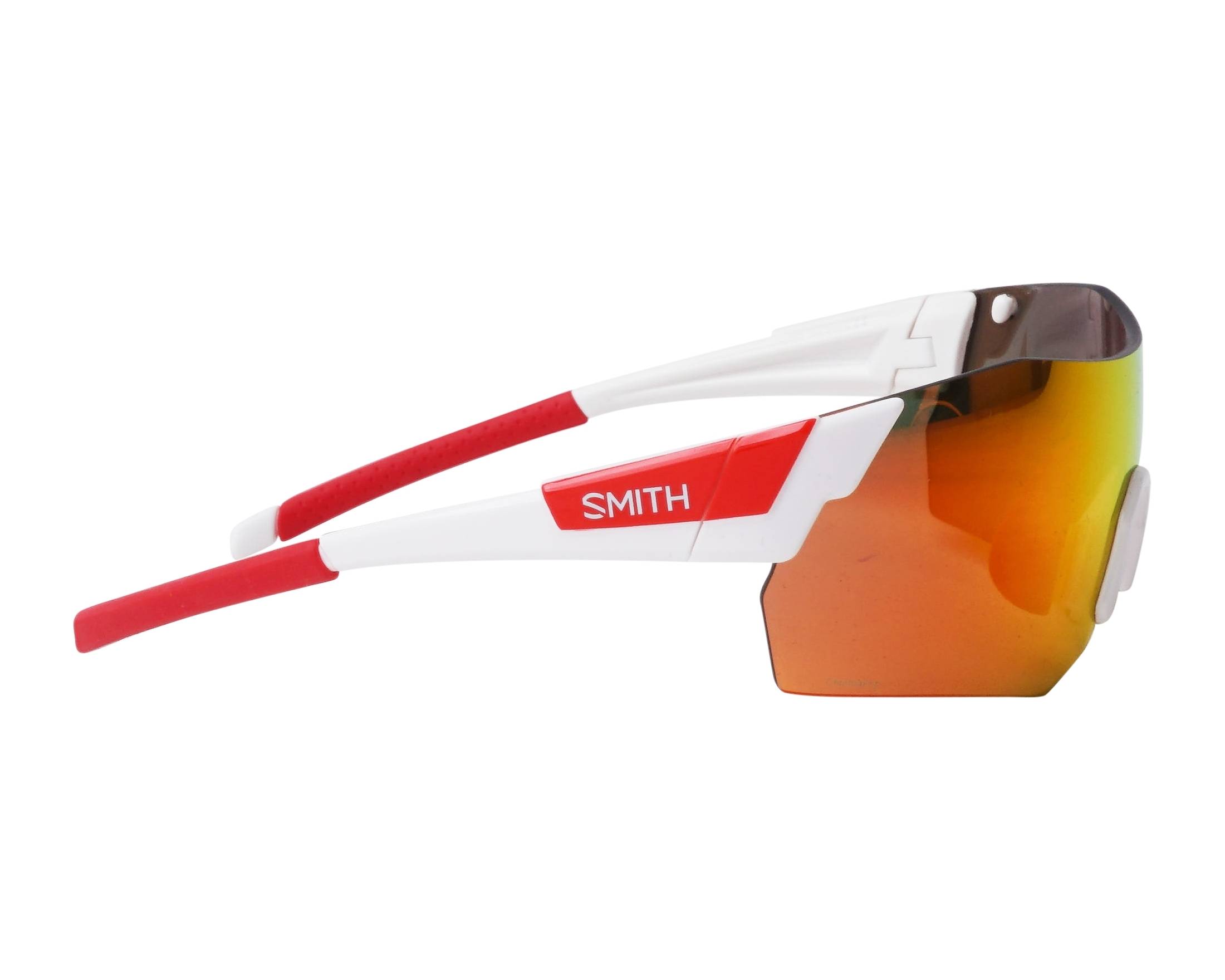 Smith Optics PIVLOCK-ARENA-MAX-N VK6-WHITE - White Red 360 degree view 3