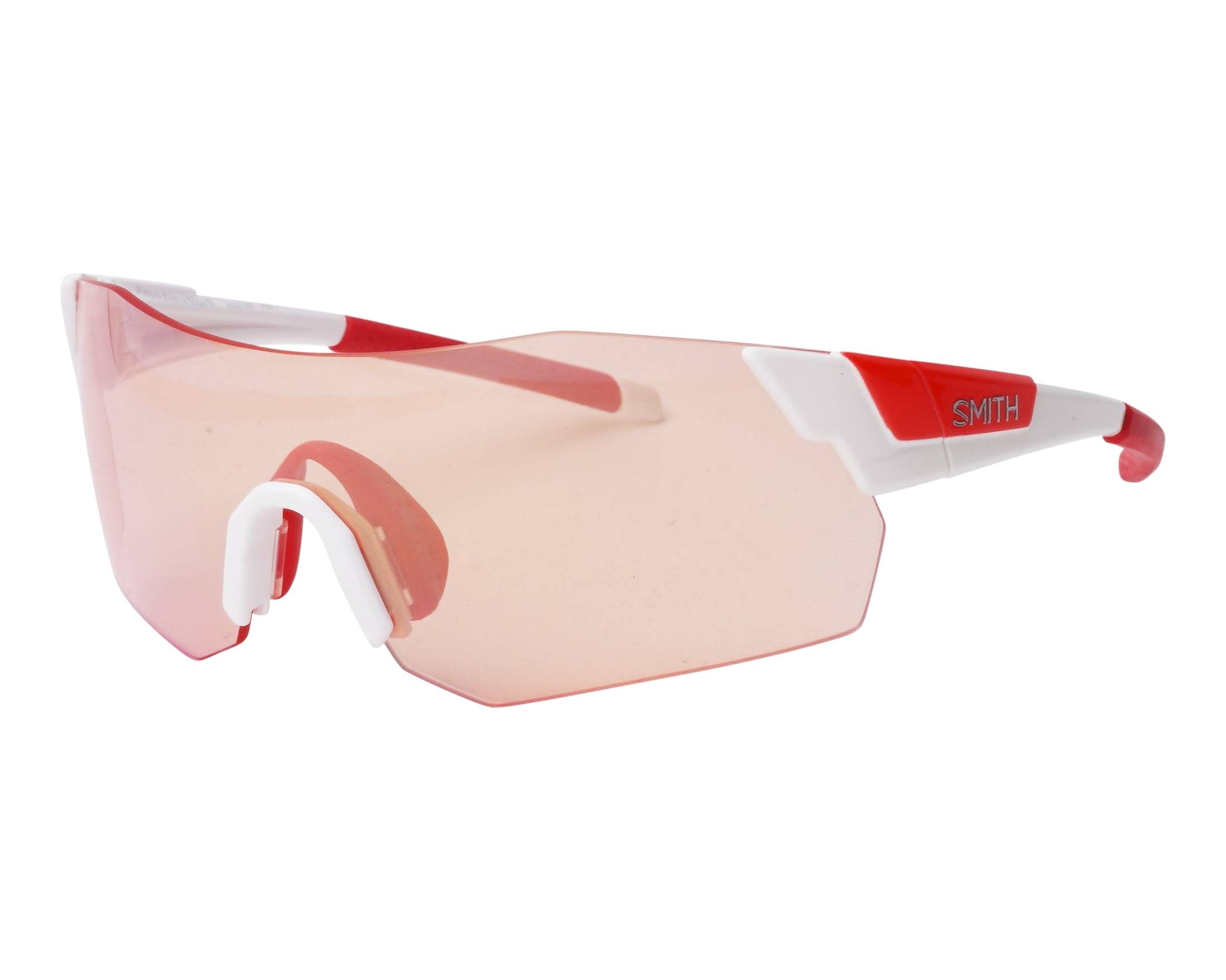 Smith Optics PIVLOCK-ARENA-MAX-N VK6-WHITE - White Red 360 degree view 4