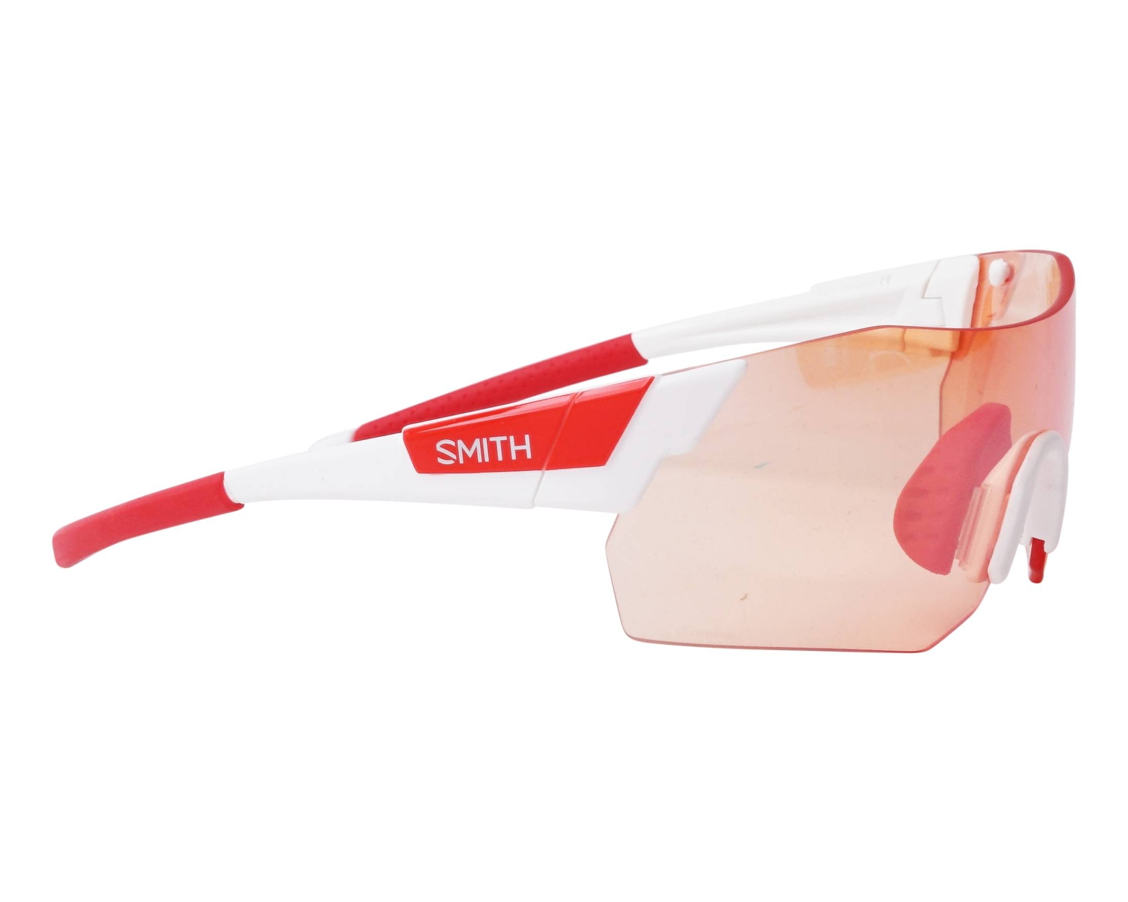 Smith Optics PIVLOCK-ARENA-MAX-N VK6-WHITE - White Red 360 degree view 6