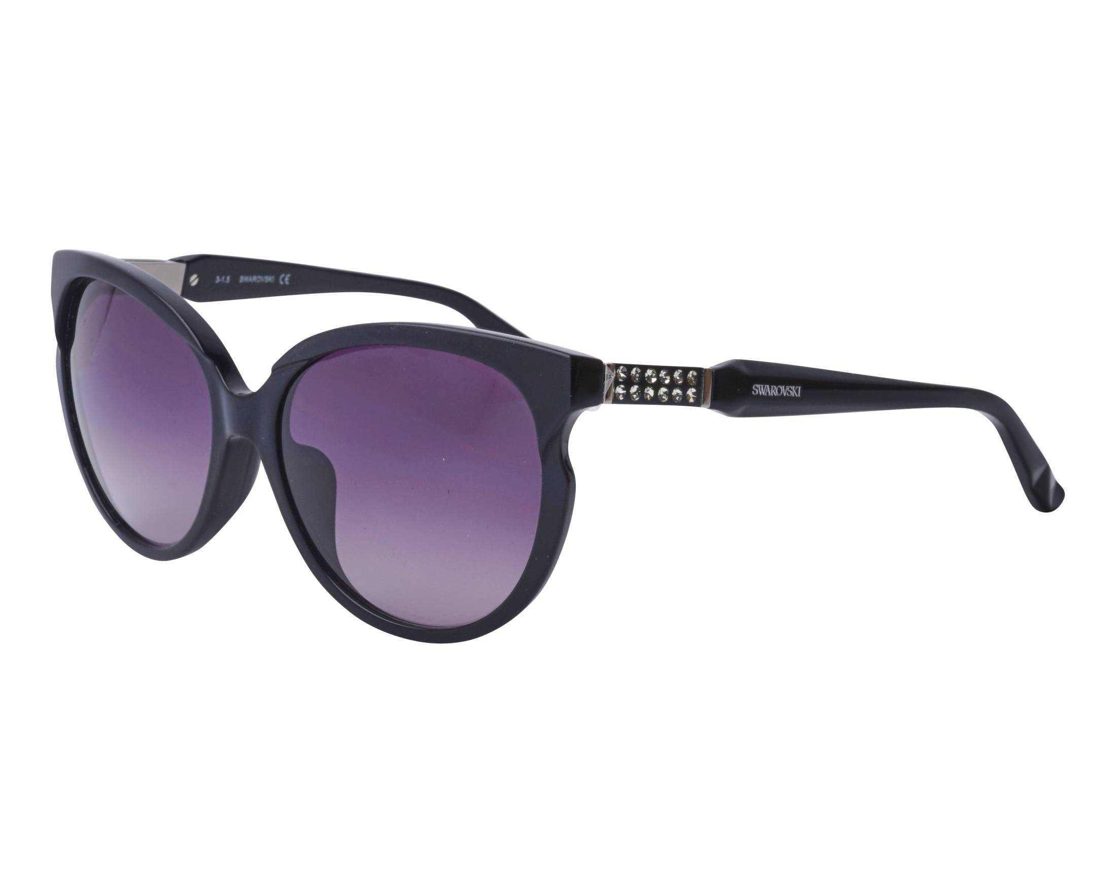 Swarovski SK-0081-F 05B 58-16 Black Black profile view