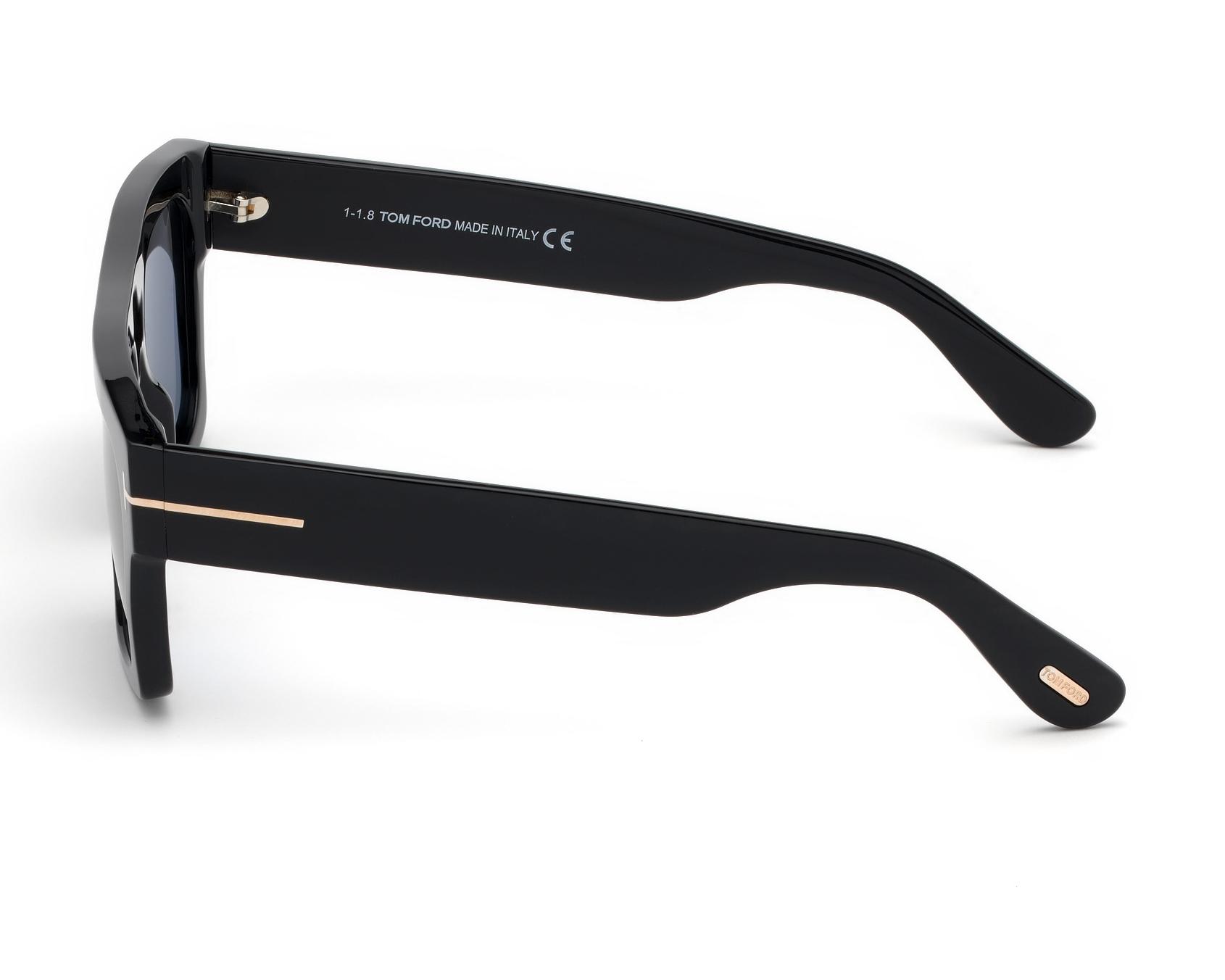 Tom Ford FT-0711-S 01A 53-20 Noir Or front view