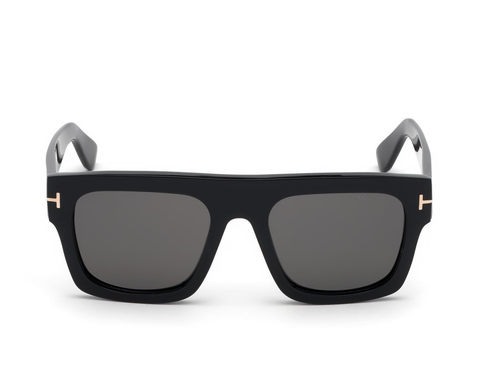 Tom Ford FT-0711-S 01A 53-20 Noir Or side view