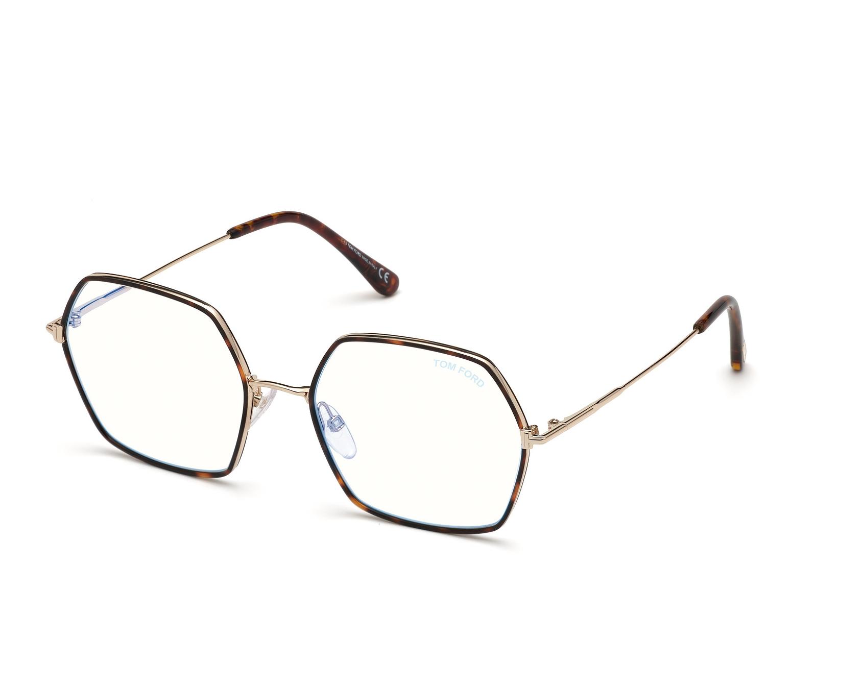 Tom Ford FT-5615-B-V 052 55-18 Havana Gold profile view