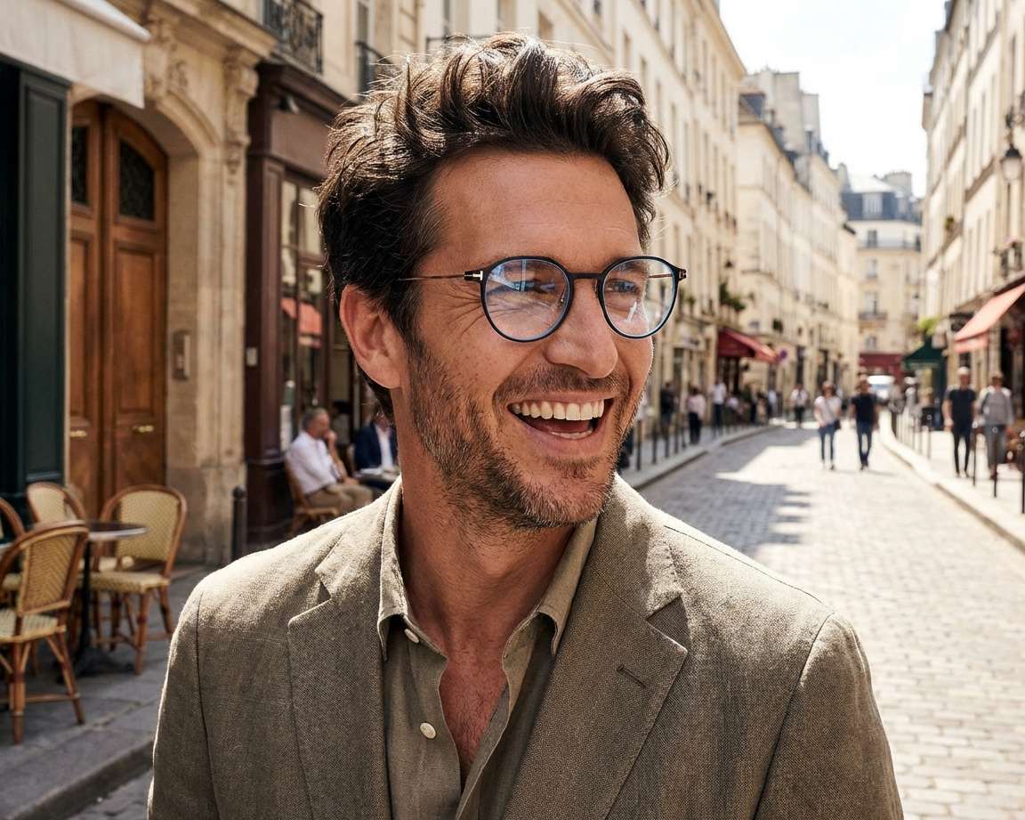 Tom Ford FT-5866-B/V 002 52-19 Black Gold side view