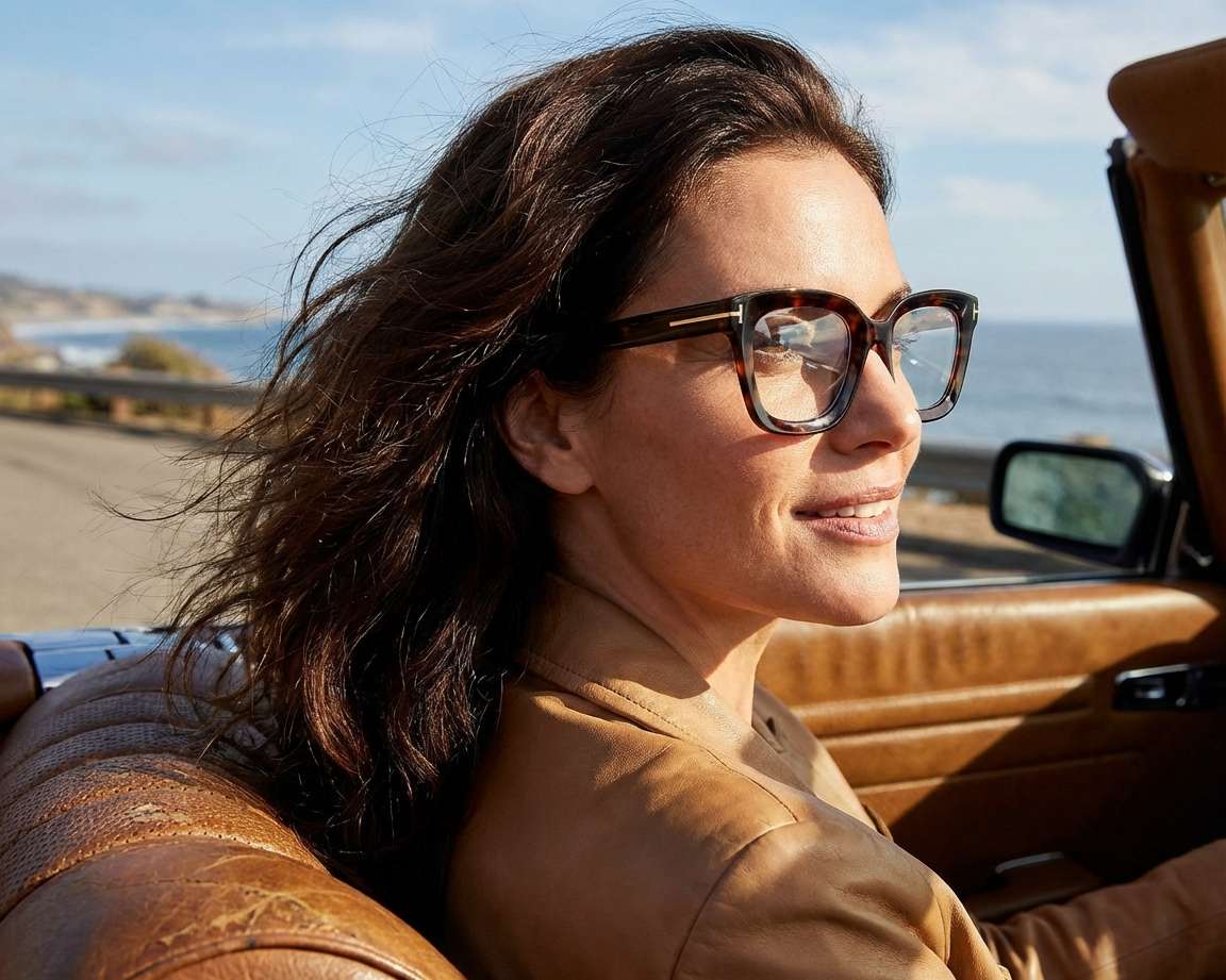 Tom Ford FT-5880-B/V 052 51-22 havana  side view