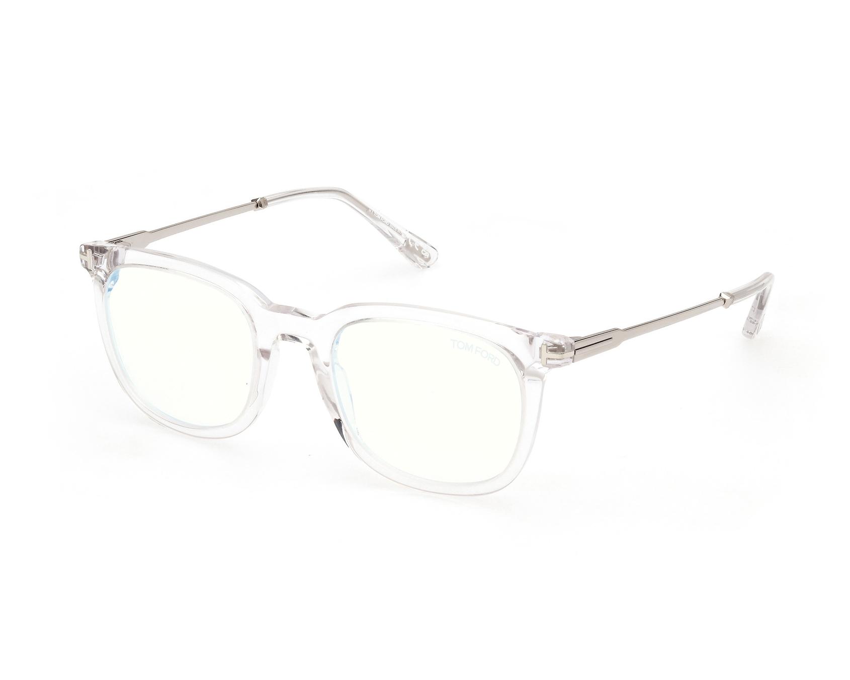 Tom Ford FT-5904-B-V 026 50-21 Transparent Argent profile view