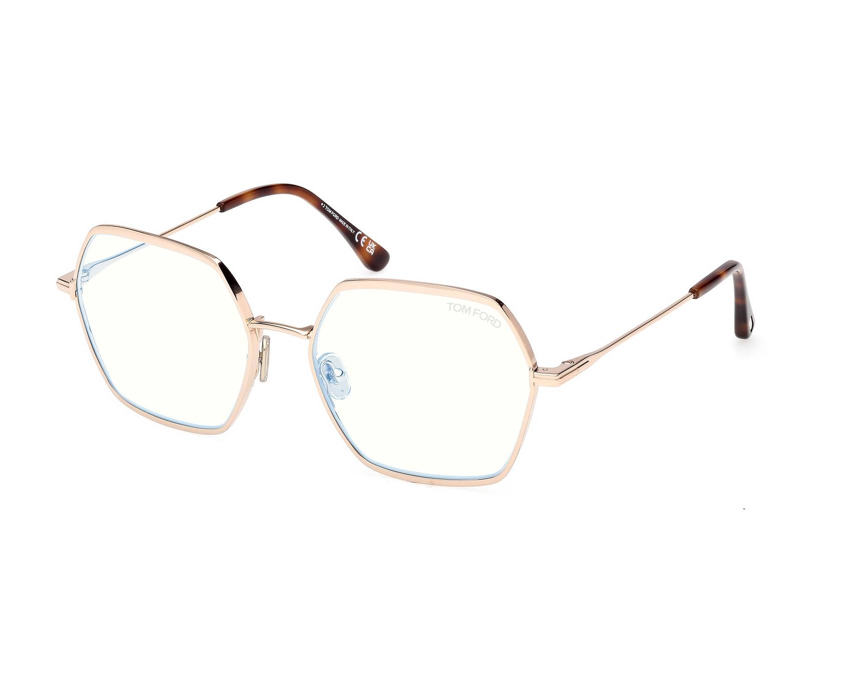 Occhiali da vista Tom Ford FT6129-B 045 Marrone Chiaro Lucido - Ottica