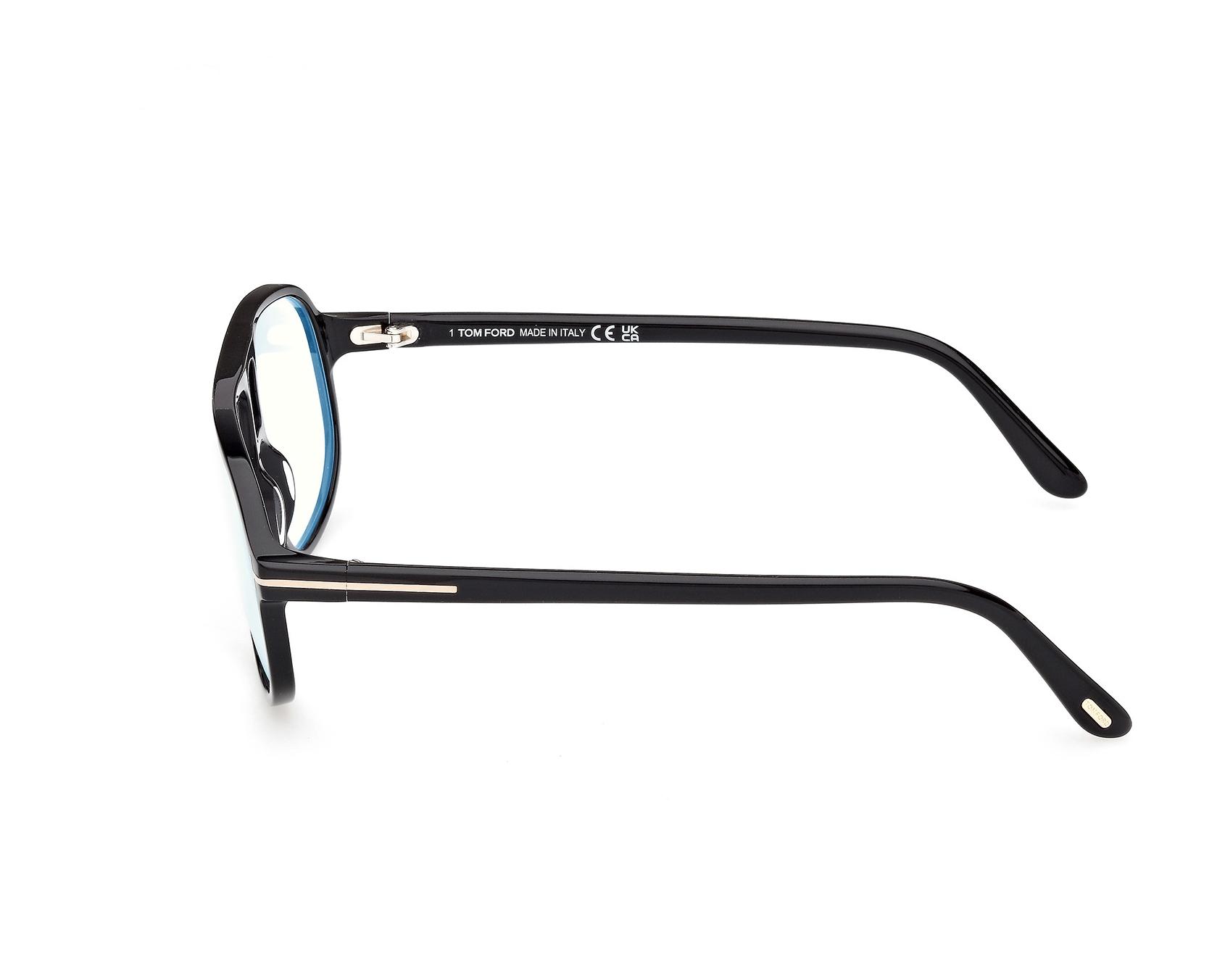 Tom Ford FT6082-BV 001 57-13 schwarz gold 360 degree view 1