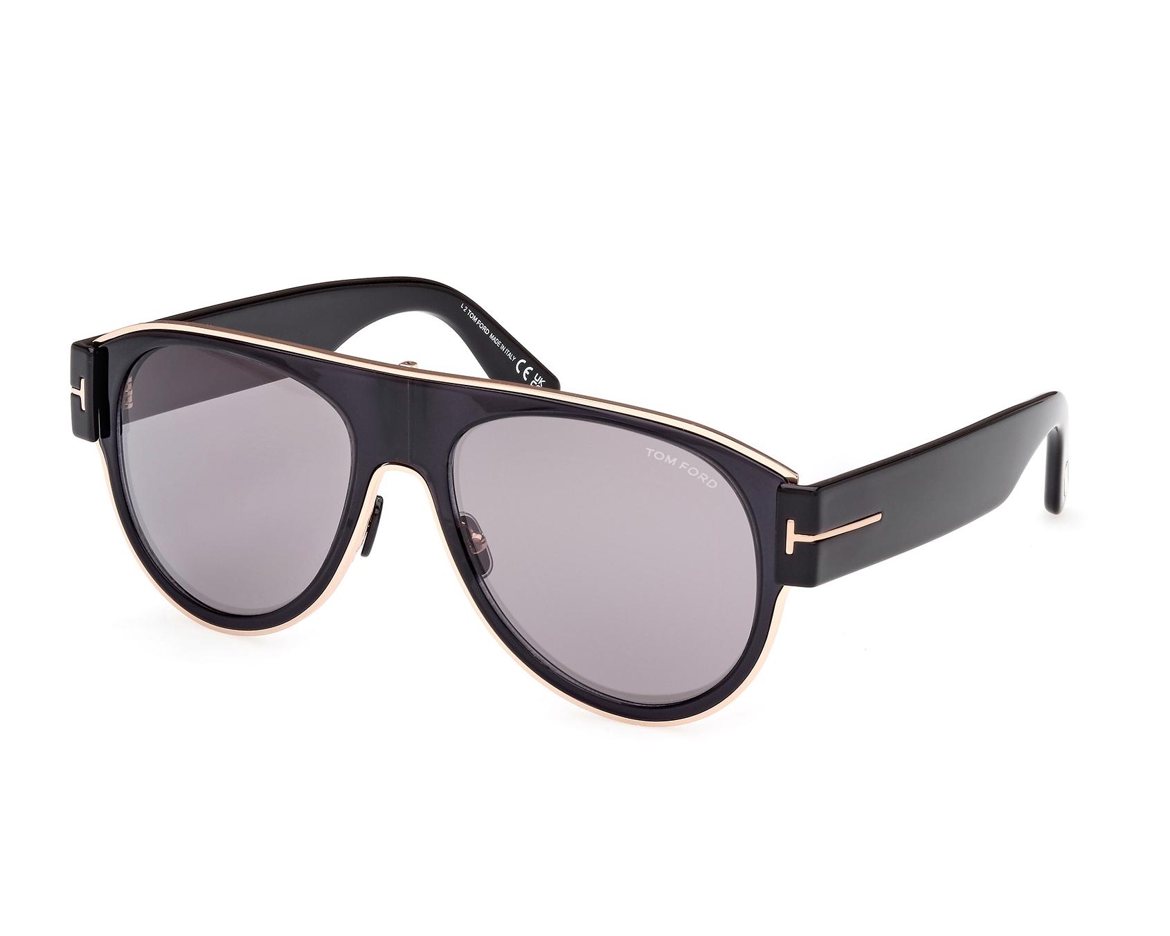 Tom Ford FT-1074-S 01C 58-18 Black Gold profile view