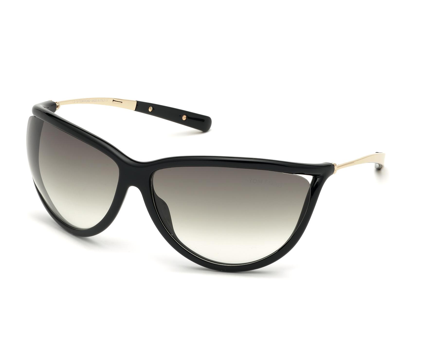 Tom Ford FT-0770-S 01B - Black Rose gold 360 degree view 1