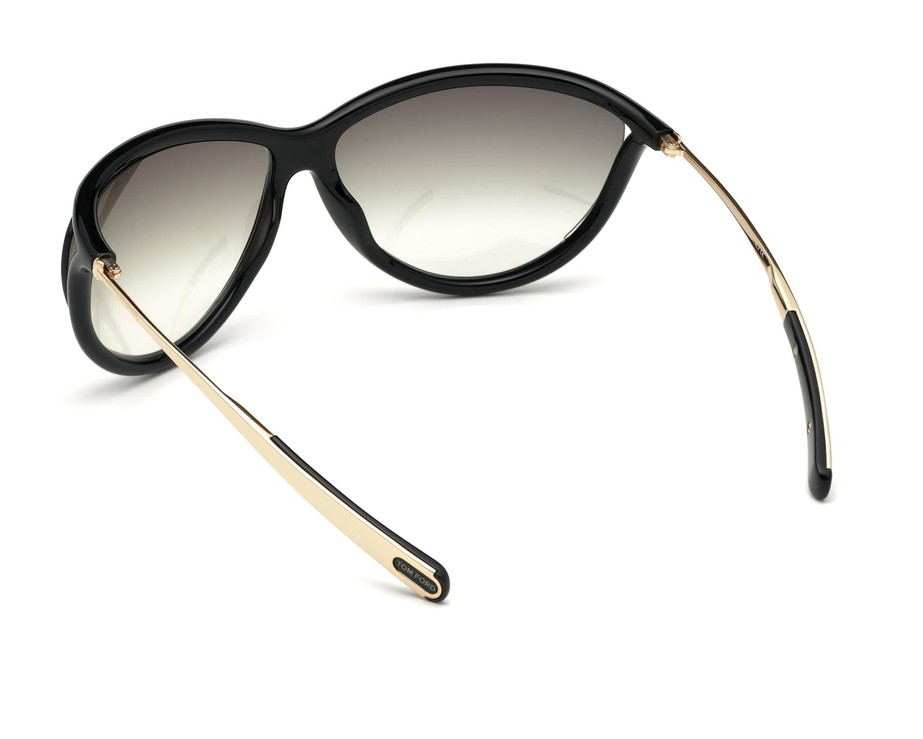 Tom Ford FT-0770-S 01B - Black Rose gold 360 degree view 3