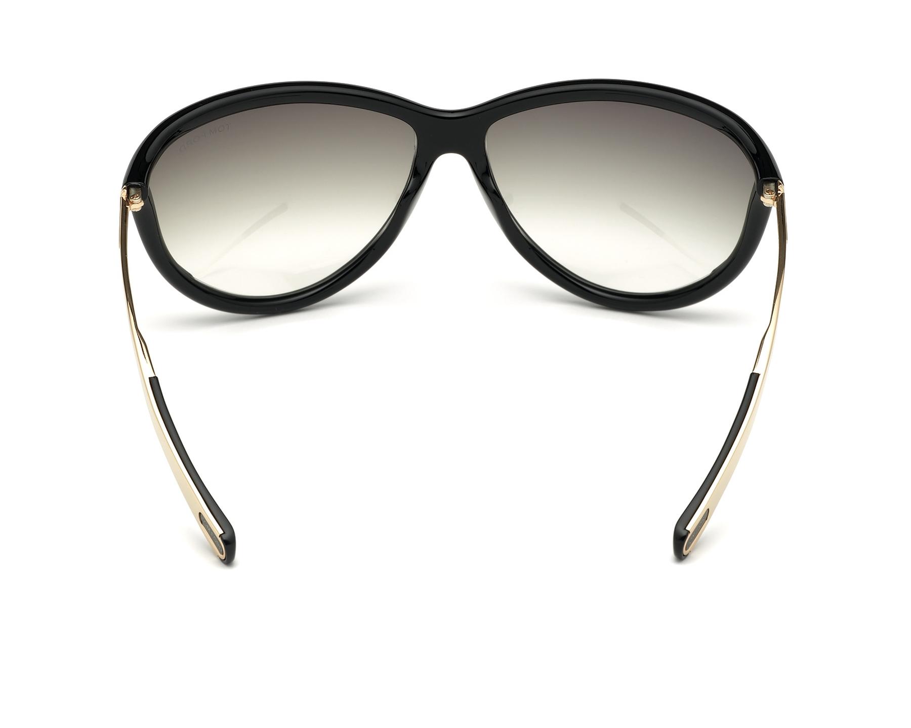 Tom Ford FT-0770-S 01B - Black Rose gold 360 degree view 4