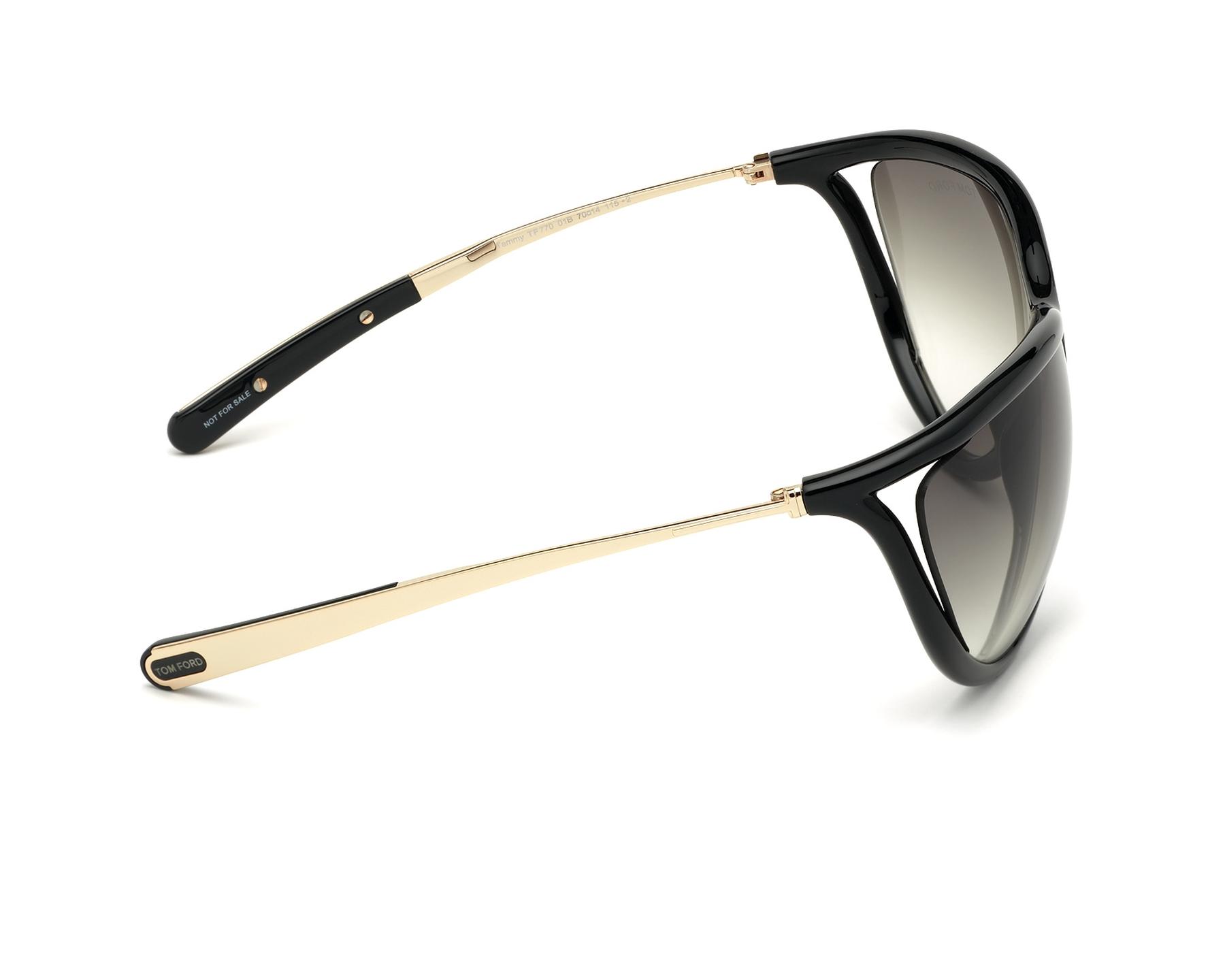 Tom Ford FT-0770-S 01B - Black Rose gold 360 degree view 6