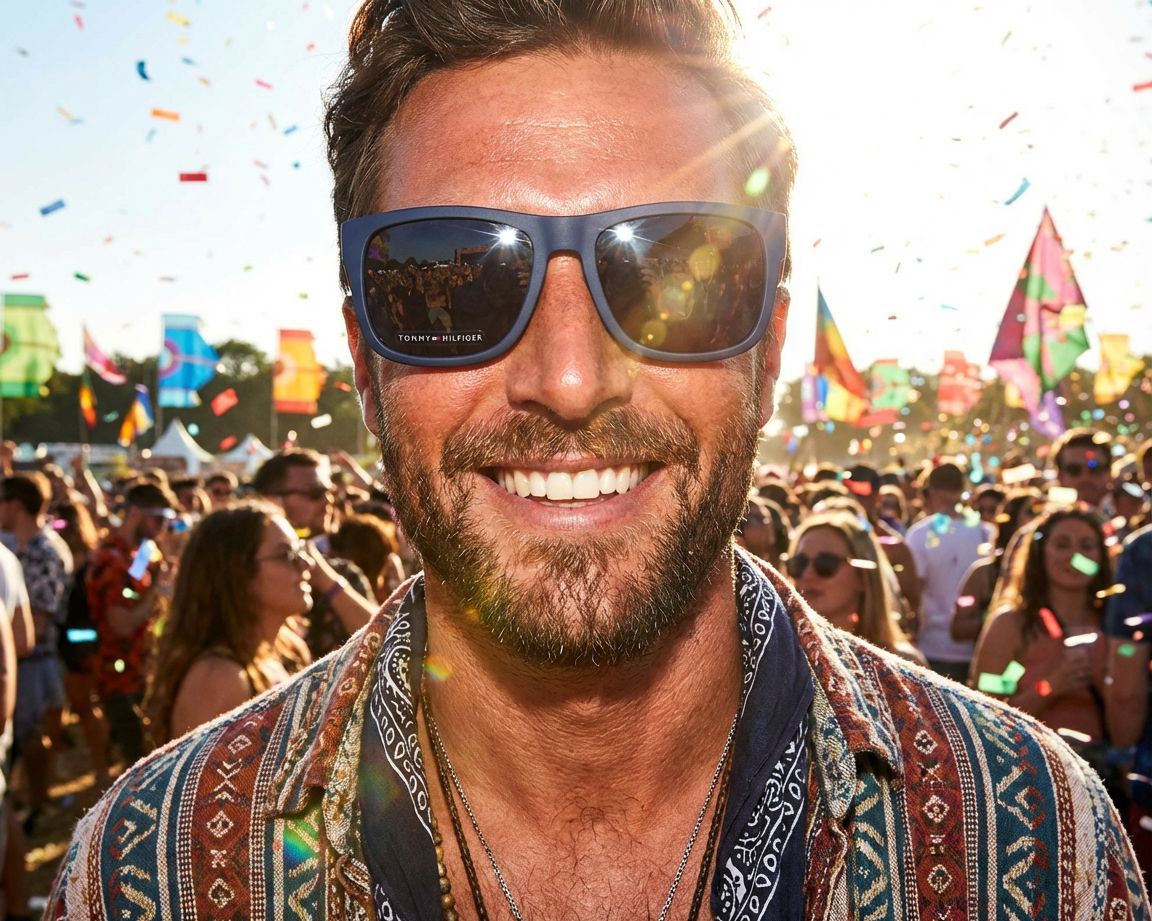 Tommy Hilfiger TH-1556-S 8RUKU 52-18 Blue Red other view