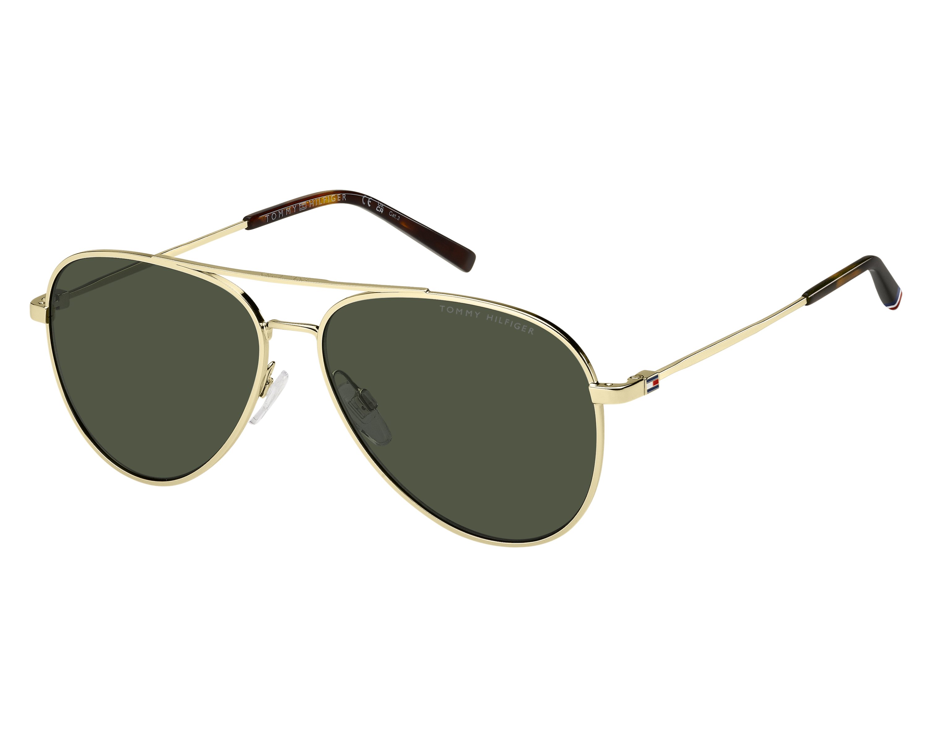 Tommy Hilfiger TH-2336-S J5G/QT 58-14 Gold  360 degree view 1