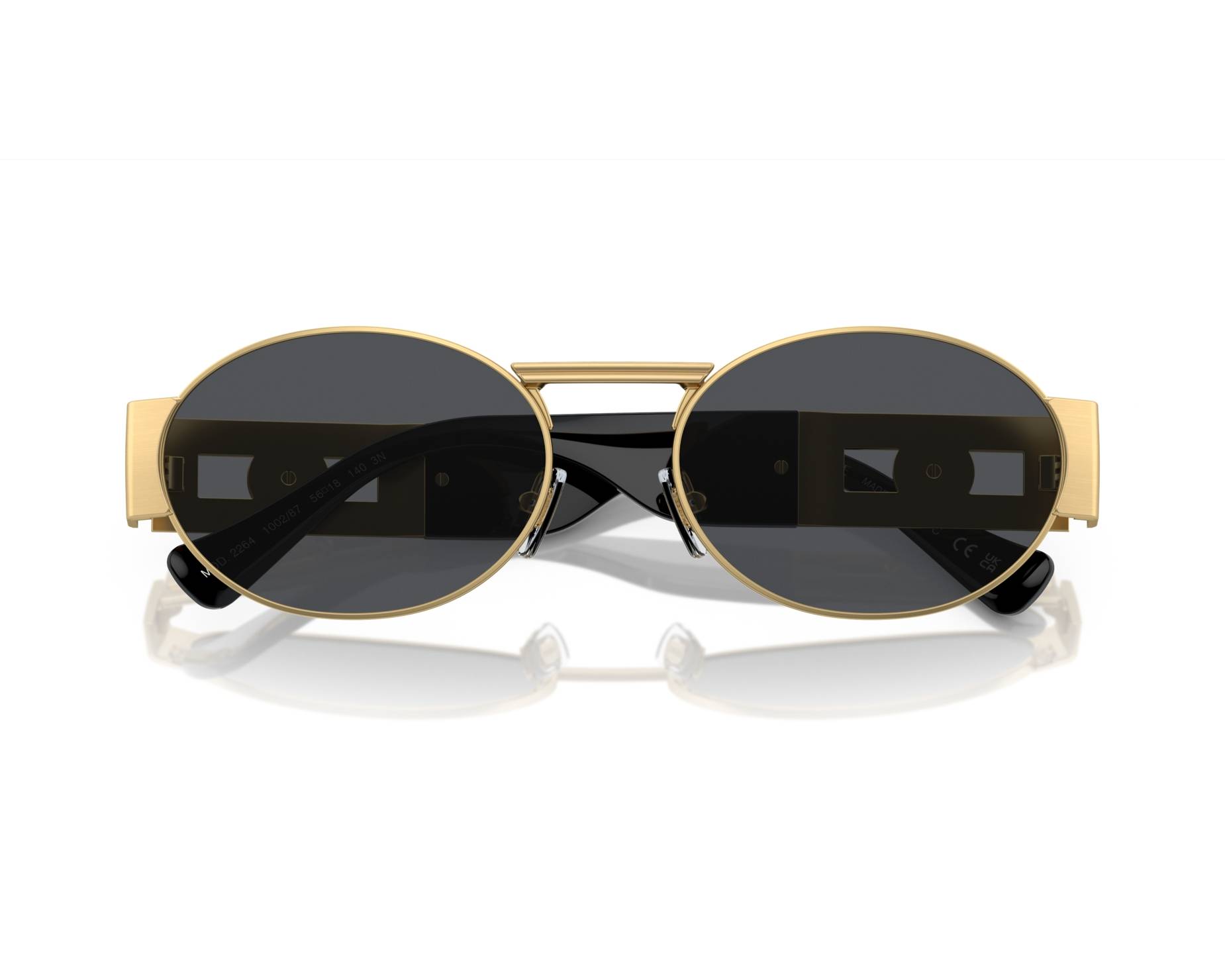 Versace VE2264 100287 56-18 gold  360 degree view 2