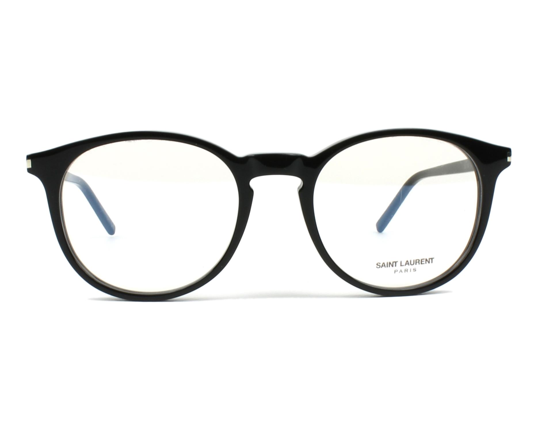 Yves Saint Laurent SL-106 001 50-19 Black  front view
