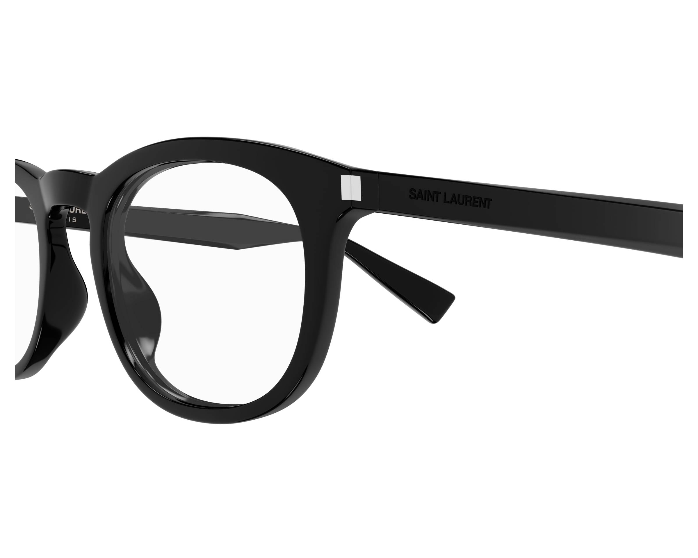 Yves Saint Laurent SL-813 001 50-22 Black  side view