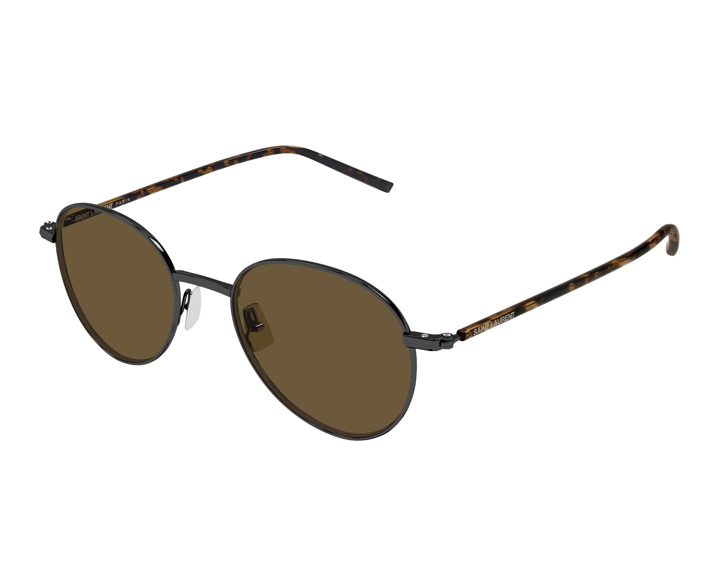Yves Saint Laurent SL-865 004 50-19 Ruthenium  profile view