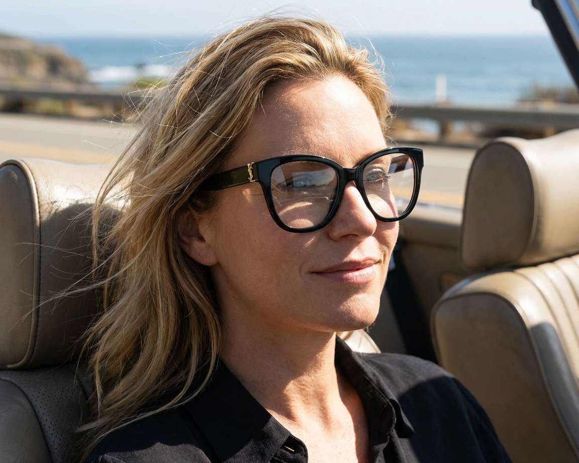 Yves Saint Laurent SL-M97 001 54-19 schwarz  other view