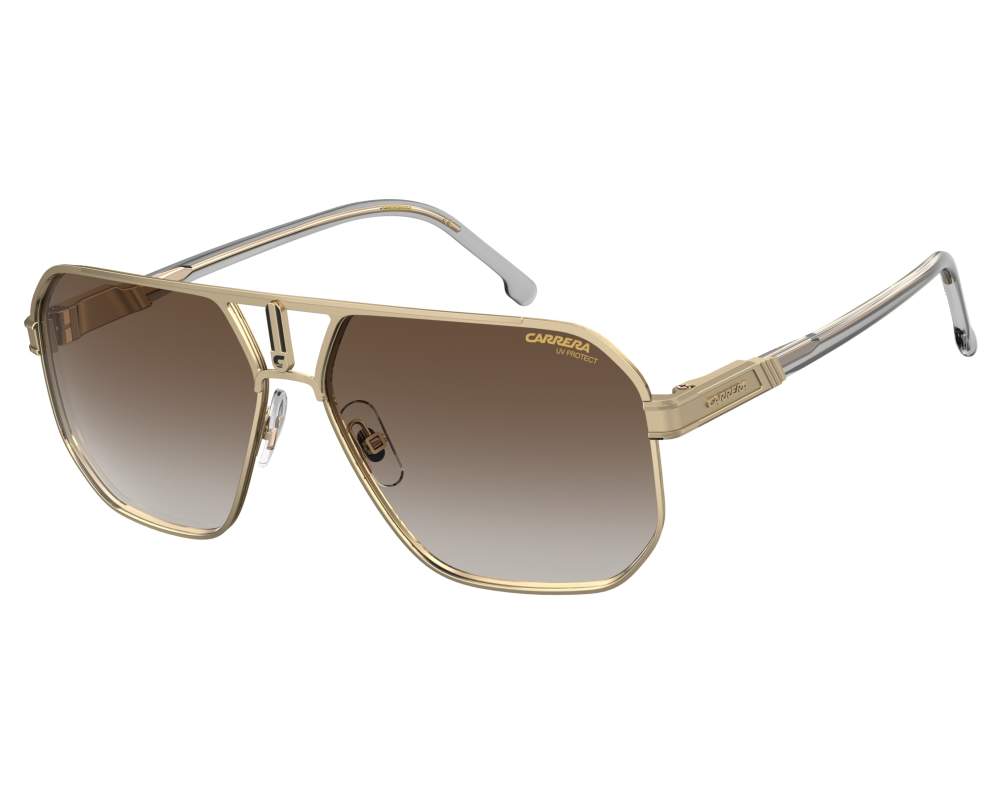 Carrera Sonnenbrille Unisex – Modell 152/s In Gold/Schwarz – Mit Etui