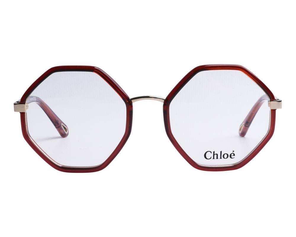 メガネ Chloe Chlo? - CH0132O - 006 red red transparent Chloe CH0132O 006 - Red Eyeglasses for Woman | LookerOnline