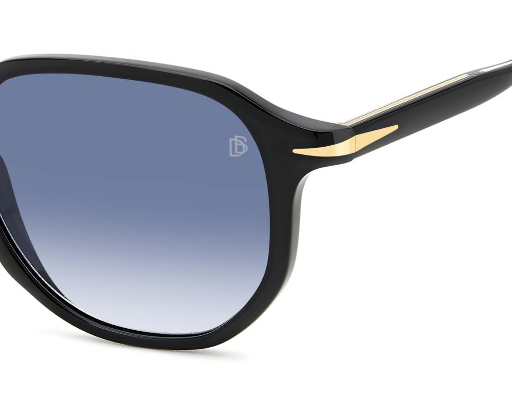 David Beckham Sonnenbrille Db 7108 – Acetate-Modell In CRYSTAL GOLD, Inkl. Etui