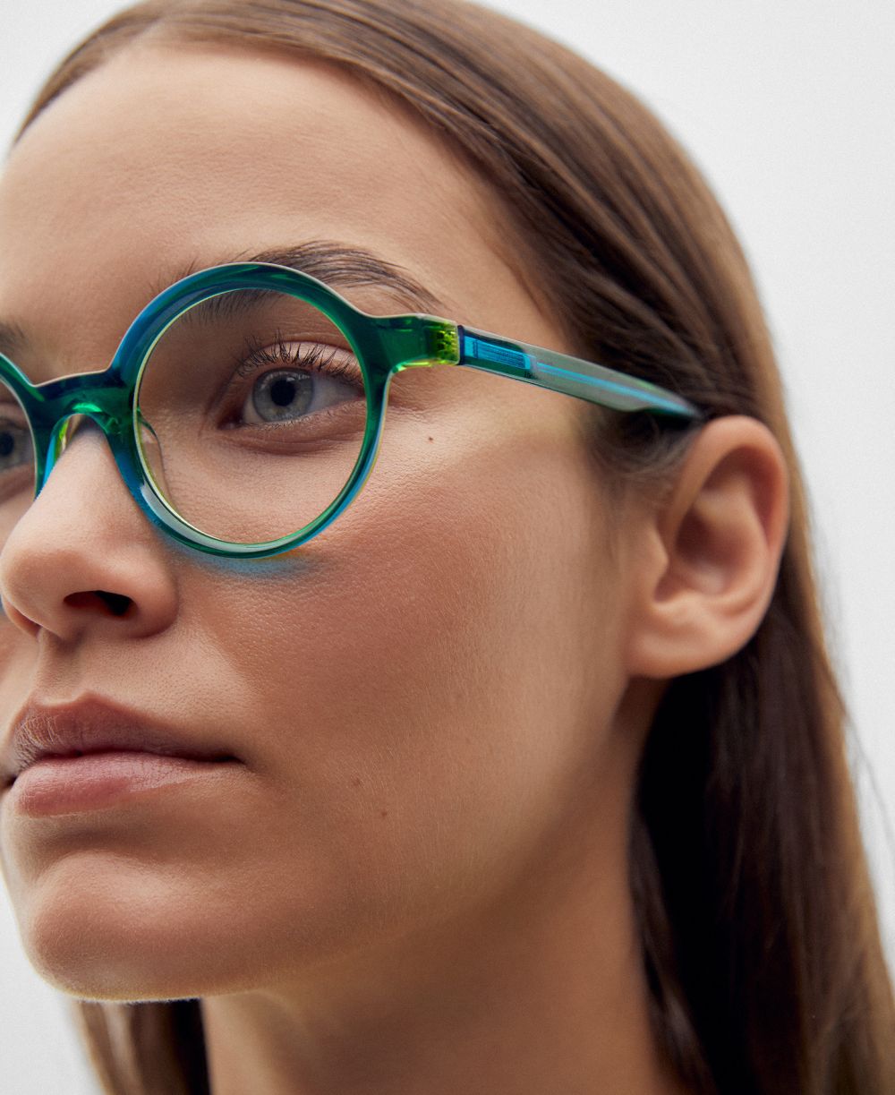 Etnia Barcelona Etnia Barcelona BRUTAL NO18 GR 47-20 Green Blue profile view