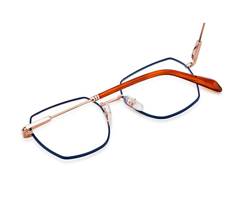 Etnia Barcelona Etnia Barcelona TIERGARTEN PGBL 51-18 Rose gold Blue profile view