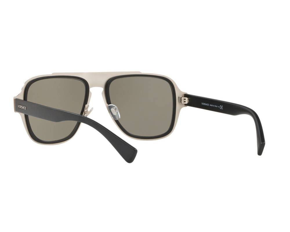 Versace Versace VE-2199 10006G 57-18 Noir Argent 360 degree view 6