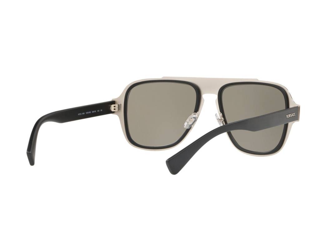 Versace Versace VE-2199 10006G 57-18 Noir Argent 360 degree view 8